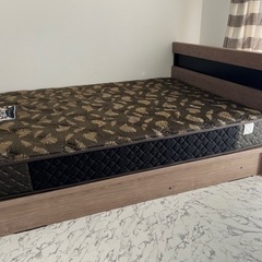 【美品✨】東京ベッド　ワイドダブル　ベッドフレーム　マットレス　横浜市青葉区　引き取り限定　跳ね上げ式　