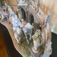 決まりました】【美品】LLADRO シンデレラ王宮への一歩 激レアオブジェ