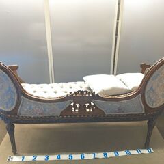 EA261)ソファー 2人掛け用 アンティーク調 エジプト輸入品 幅：約140cm 高さ：約89cm 奥行：約55cm 中古品【取りに来られる方限定】