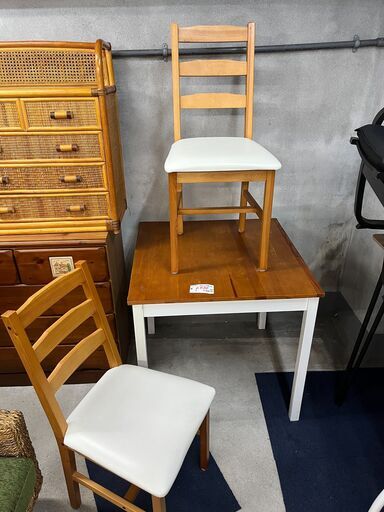 リサイクルショップどりーむ天保山店　No13451　ダイニングセット　椅子２脚付き　状態良好