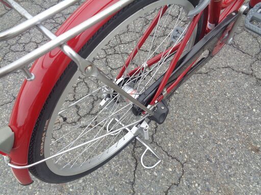 CIELOUR 24インチ 内装3段 軽快車 ママチャリ 小豆色【232】