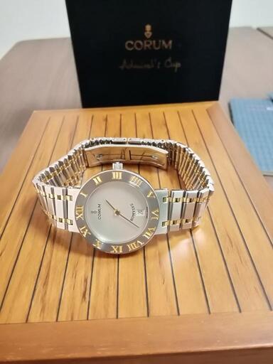 美品。CORUM コルム ロムルス K18YG コンビ 腕時計