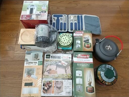 コールマン LPガスストーブ ガスランタン 他 キャンプ用品セット11点 全て未使用品