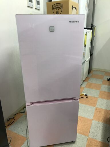 冷蔵庫 ハイセンス HR-G1501KP 2018年製 W(幅)48.1×D(奥行き)58.3×H(高さ)123.1cm ※保証3ヶ月