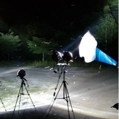 お話し中
ライトトラップ（昆虫採集）