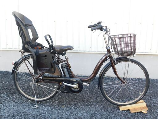 【　電動アシスト自転車 スペシャルセール! 】店内でも中古自転車多数販売中!　早い者勝ち!　新基準2012子供乗せ仕様 BRIDGESTONE アシスタリチウムDX A6D62 ビターブラウン 6.6Ah 2017年購入バッテリー リヤチャイルドシート付 車体＆バッテリー極めて良好 売れてます! 早い者勝ち! 自631