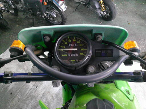 KAWASAKI KDX200SR-2 緑 エンジン始動確認済み 自賠責保険で乗れます