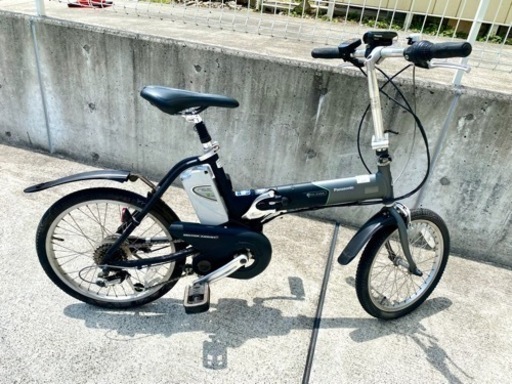 Panasonic 折りたたみ 電動自転車 OFF TIME 7段5Ah 長押し5点灯 18インチ