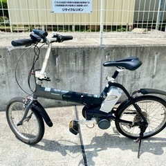 Panasonic 折りたたみ 電動自転車 OFF TIME 7段5Ah 長押し5点灯 18インチ