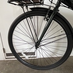 超美品】シティサイクル クロスバイク 折りたたみ カゴ付き 鍵付き