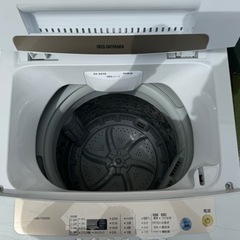 【リサイクルサービス八光】2020年製　アイリスオーヤマ 洗濯機 5kg 全自動 風乾燥 お急ぎコース ステンレス槽 ゴールド IAW-T502EN