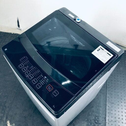 ID:sg218114 ニトリ 洗濯機 一人暮らし 中古 2021年製 全自動洗濯機 6.0kg ブラック 送風 乾燥機能付き NTR60BK  【リユース品：状態B】【送料無料】【設置費用無料】