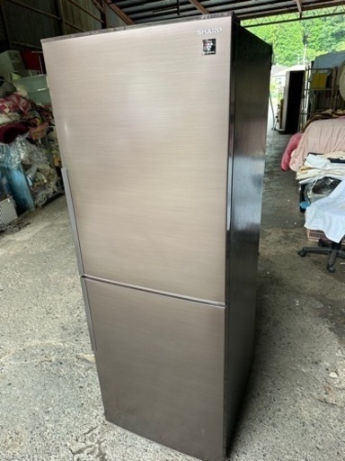 シャープ SHARP 冷蔵庫 SJ-PD28H-T プラズマクラスター(幅56.0cm、奥行66.5cm) 280L 右開き 2ドア brown(アコールブラウン)