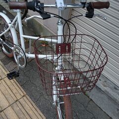 20吋 ミニベロ(小径車) 6speed/ホワイト
