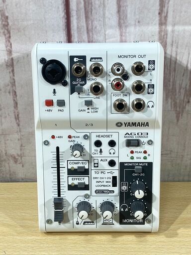 YAMAHA　ヤマハ　MIXING　CONSOLE　ミキシングコンソール　MODEL　AG03　ミキサー　楽器、器材　63011J