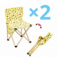 【新品・未使用】サンリオ 折りたたみイス 椅子 2個セット