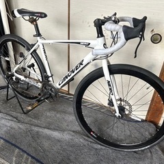 CANOVERロードバイク、SHIMANO21段変速、フロントディスクブレーキ