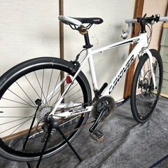 CANOVERロードバイク、SHIMANO21段変速、フロントディスクブレーキ
