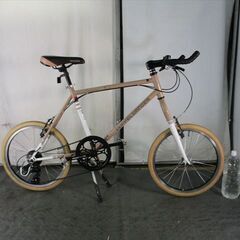 D603★20000円★　折りたたみ中古自転車　ドッペルゲンガー　ベージュ　260　パルセイロ　7段変速【20インチ 】 (*^▽^*) D603☆20000円☆ 折りたたみ中古自転車 ドッペルゲンガー ベージュ 260