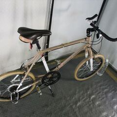 D603★20000円★　折りたたみ中古自転車　ドッペルゲンガー　ベージュ　260　パルセイロ　7段変速【20インチ 】 (*^▽^*)