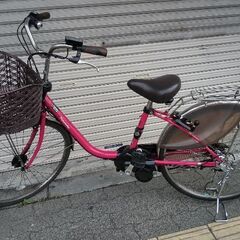 (本体のみ)【Panasonic】ViVi(ビビ)DX 26吋電動アシスト自転車(レッドジンジャー)