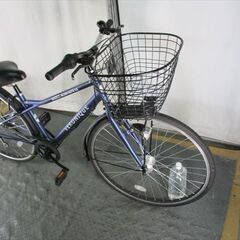 D612☆限定特価☆ 中古自転車 【27インチ 軽快車 ブルー 6段 LEDオート