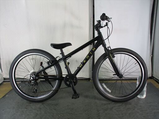 Ｄ613★26000円★整備済み 中古子供自転車 MARIN　ブラック　DONKY　Jr24【24インチ 】 (*^▽^*)