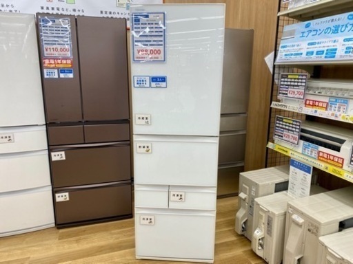 TOSHIBA 5ドア冷蔵庫 GR-T41GXK 411L 2021年製