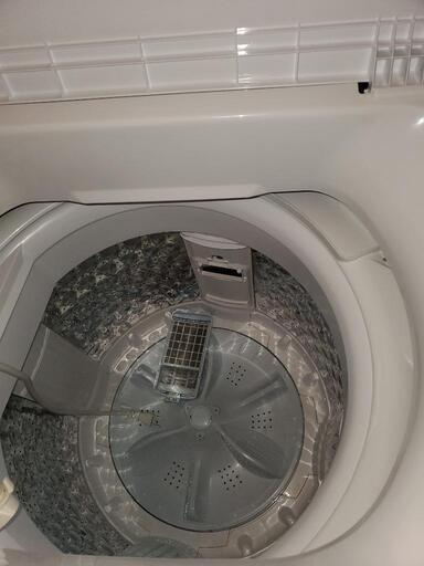 東芝 全自動洗濯機 6kg AW-6GA2(W) ひとり暮らし ボディ幅51.5㎝ ステンレス槽 槽洗浄・槽乾燥 縦型 静音 部屋干し 保護カバー ピュアホワイトほぼ新品