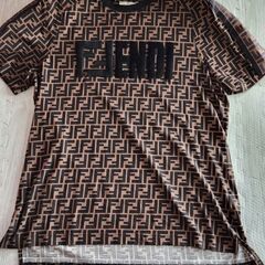 【ネット決済】FENDI フェンディ 刺繍 ロゴ Tシャツ S