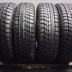 タイヤほぼ未走行【YOKOHAMA iG60 155/65R14】スタッドレス【WAREN 14インチ 4.5J4HPCD100+45】23年製 デイズ ミライース タント等(VTH977)