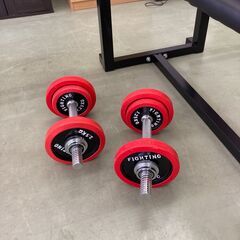 【リサイクルショップ　ピカソ　小松原】ベンチプレスセット 50キロ ファイティングロード スターターセット★2115★