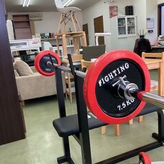 【リサイクルショップ　ピカソ　小松原】ベンチプレスセット 50キロ ファイティングロード スターターセット★2115★