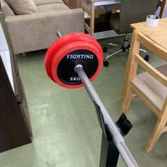 【リサイクルショップ　ピカソ　小松原】ベンチプレスセット 50キロ ファイティングロード スターターセット★2115★