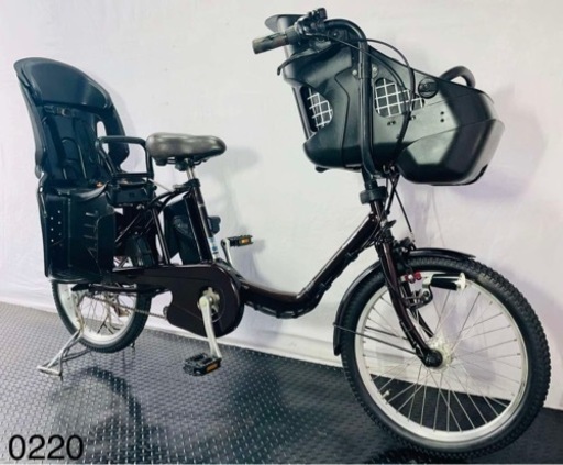 ❷0220パナソニック3人乗り20インチ子供乗せ電動アシスト自転車