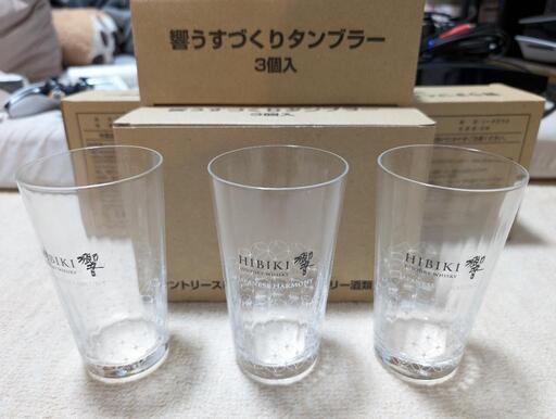 響うすづくりタンブラー、グラス12個セット+白州森香グラス2個