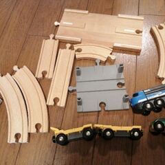 ブリオ　木製レール　電車セット