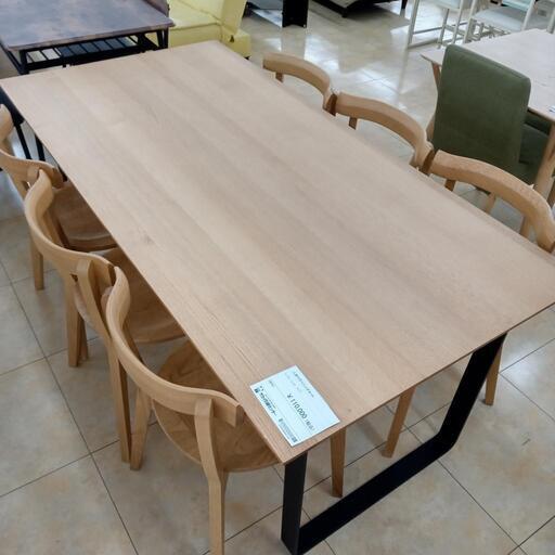 ★ジモティ割あり★ 大塚家具 6人掛けダイニングセット 木目ベーシュ H72×D90×W180 クリーニング済み OJ4741