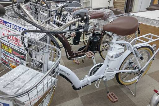 ☆20インチ/電動アシスト自転車/ギア/ライト/ホワイト/№508☆