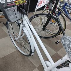 ☆21テクノロジー/26インチ/自転車/カギ付き/ホワイト/№510☆