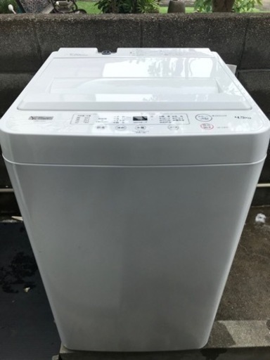 【決まりました】☆洗濯機　4.5kg   YAMADA   YWM-T45H1   2021年製