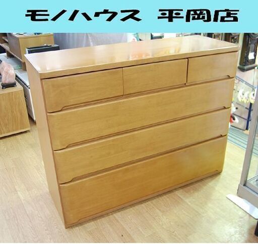 ニトリ 4段 ローチェスト オウカ2 幅120×奥43×高93cm ブラウン チェスト 衣類収納 箪笥 タンス たんす NITORI 札幌市 清田区 平岡
