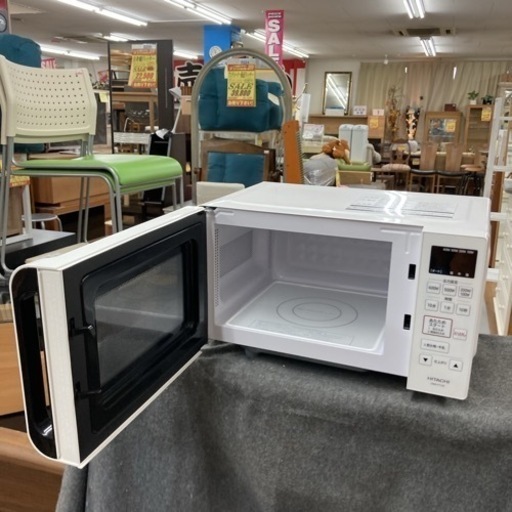 S168 ⭐ HITACHI フラット電子レンジ（17L ヘルツフリー）20年製 HMR