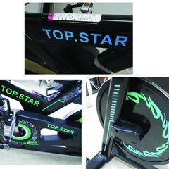 TOP.STAR フィットネスバイク スピンバイク トレーニング マグネット制御式 無音設計 心拍数測定 エクササイズ エアロバイク 札幌 西野店