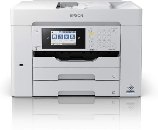 【超美品】エプソン プリンター A3ノビ対応ビジネスインクジェットカラー複合機 FAX PX-M6011F コンパクト 2段カセットモデル