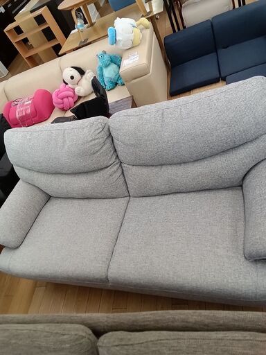 ★ジモティ割あり★  ソファ グレー H88×D83×W168 クリーニング済み TK2444 ☆ジモティ割あり☆ ソファ グレー H88×D83×W168 クリーニング済み TK2444