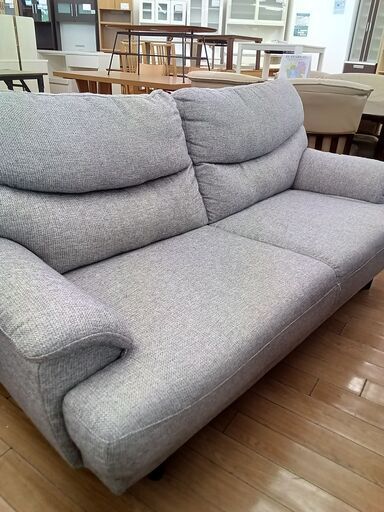 ★ジモティ割あり★  ソファ グレー H88×D83×W168 クリーニング済み TK2444