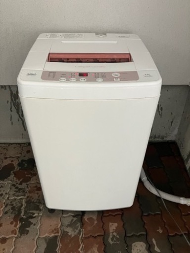 【中古】AQUA 洗濯機　AQW-KS60B（P）