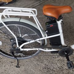 激安！中古電動自転車！49800円 26インチ ホワイト ☆北摂限定配送無料