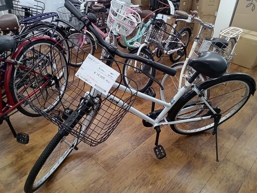 ★ジモティ割あり★ アサヒ 自転車 26インチ 白 クリーニング済み MT1541